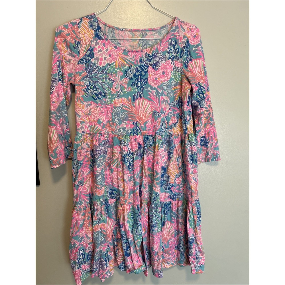 Lilly Pulitzer Size Medium Ocean Theme Dress Loose Fitting